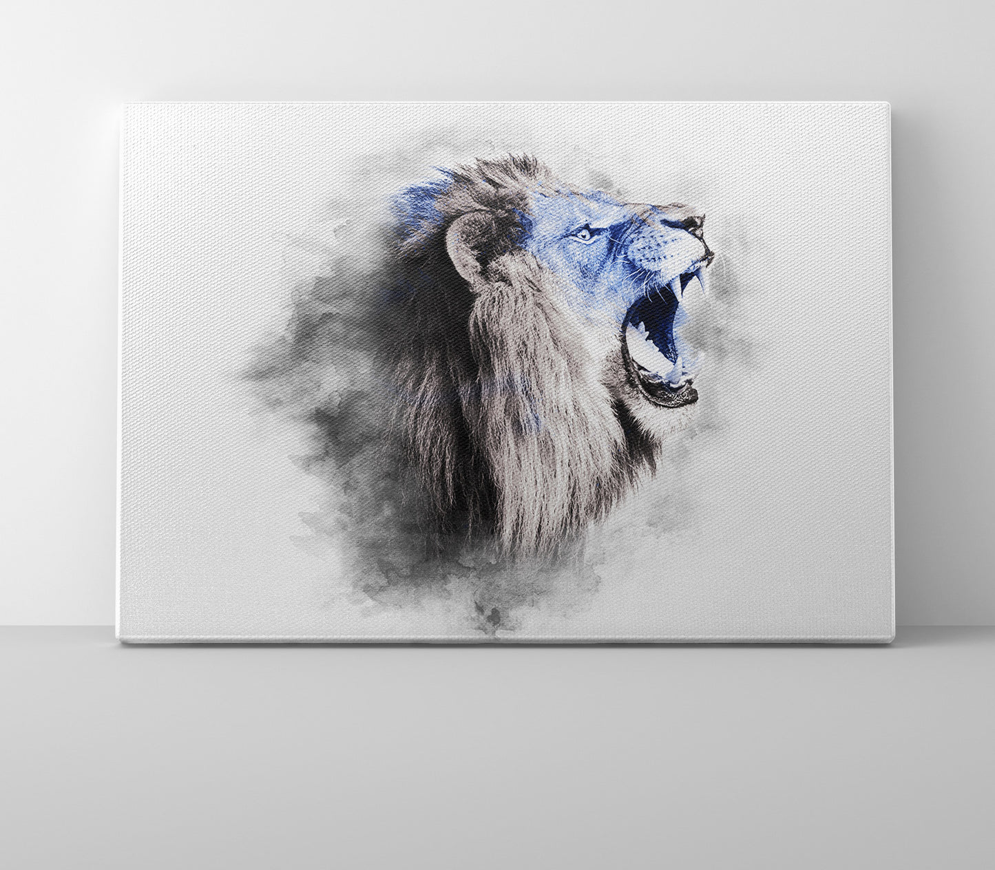 XL BLUE SERIES - LION | 28 X 20 (1 of 1)