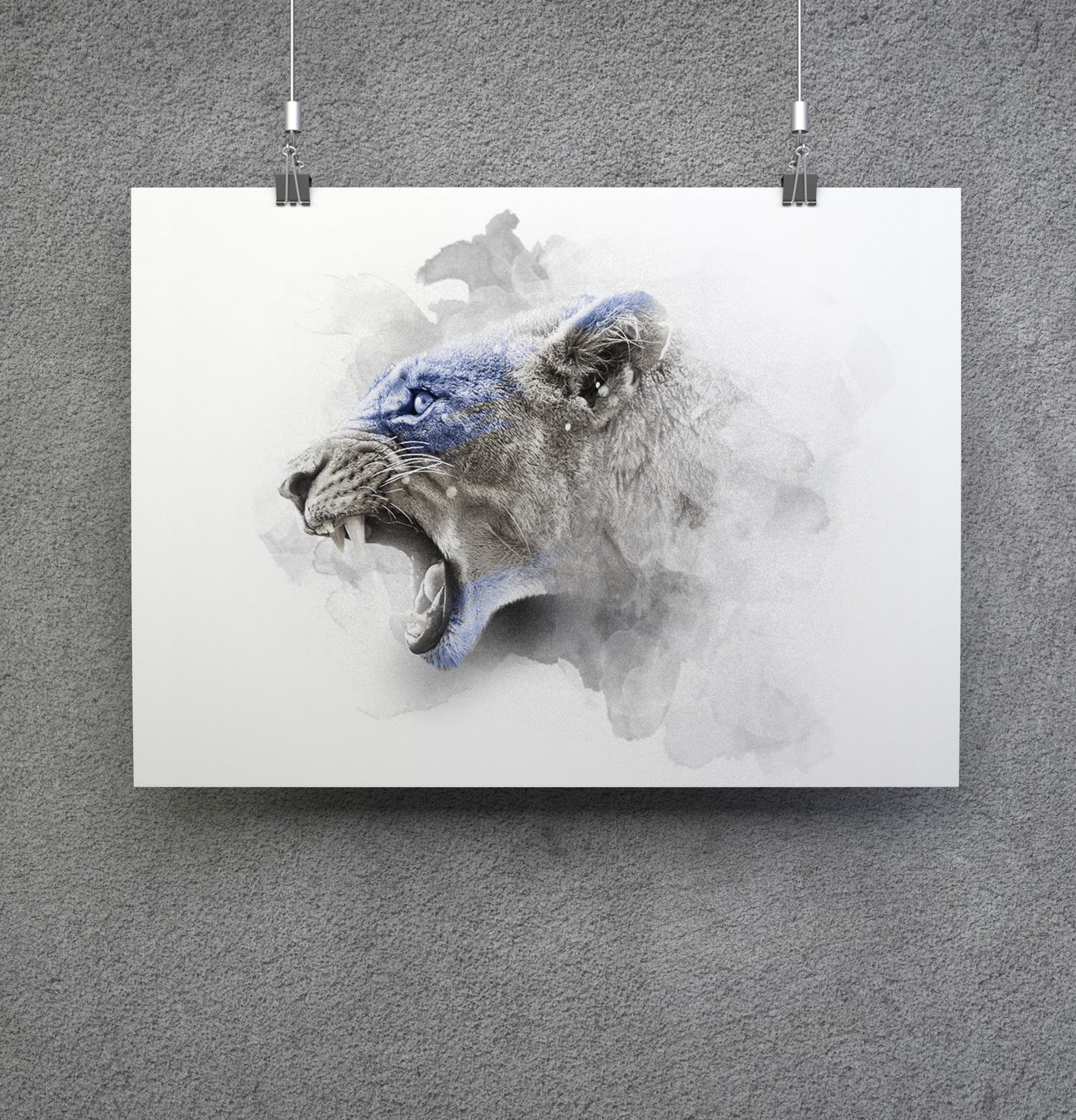 BLUE SERIES - LIONESS | 10 X 8